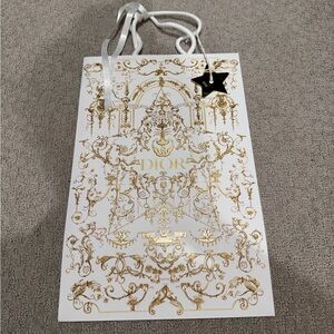 Dior Paper Shopping bag with ribbon and pendant